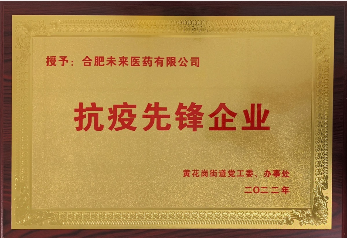 合肥星空在线手机版(大中国区)有限公司抗疫先锋企业牌匾